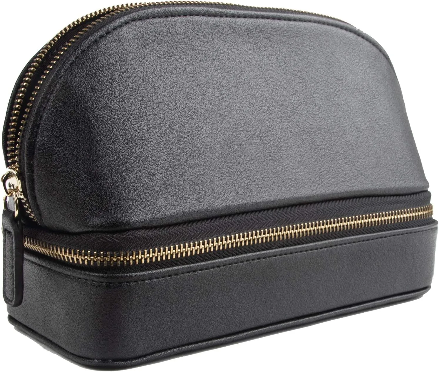 Brouk and Co. Duo Travel Organizer for Cosmetics and Jewelry, Black