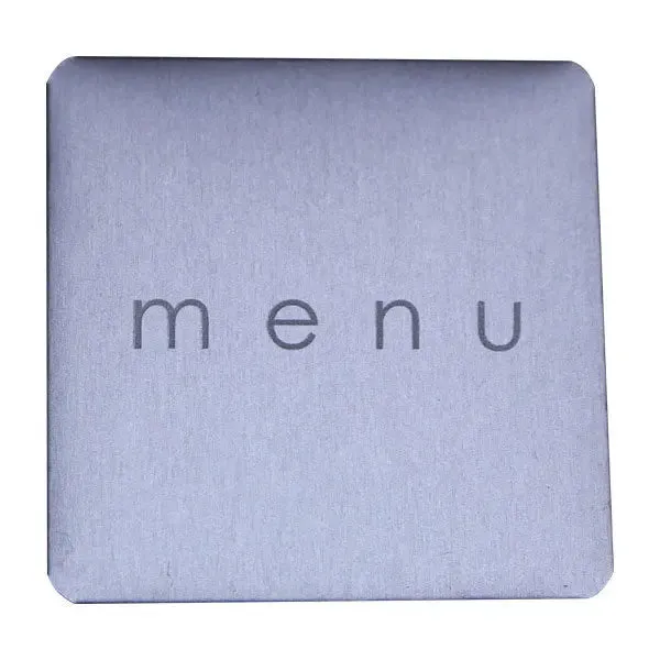 Brushed metal Menu or Wine Badge