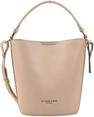 Bucket Bag Vegan Leather Women's Bag Shoulder Fashion Adjustable