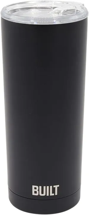BUILT 20oz Water Tumbler - Stainless Steel Vacuum Insulated Tumbler with Lid, Double Wall Travel Tumbler - Durable, Reusable & Sustainable Steel Cup To Go Travel Coffee Mug (Purple)