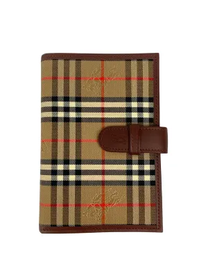 BURBERRY - NOVA CHECK SMALL AGENDA NOTEBOOK COVER - NEW