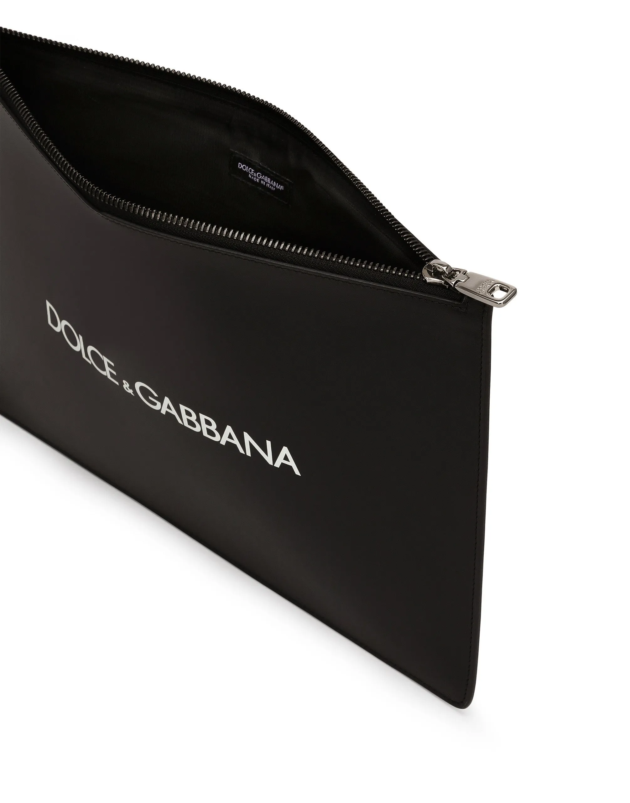 Calfskin document holder with printed logo