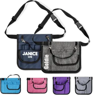 callie Personalized Nurse Fanny Pack for Women Men, Custom Nursing Work Pouch Gear Pocket Waist Bag with Stethoscopes Tape Holder