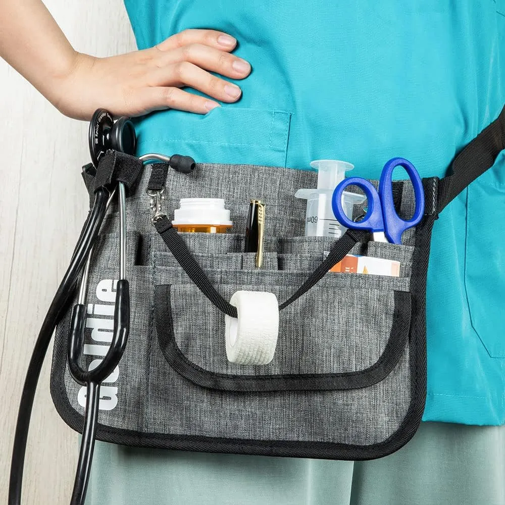 callie Personalized Nurse Fanny Pack for Women Men, Custom Nursing Work Pouch Gear Pocket Waist Bag with Stethoscopes Tape Holder