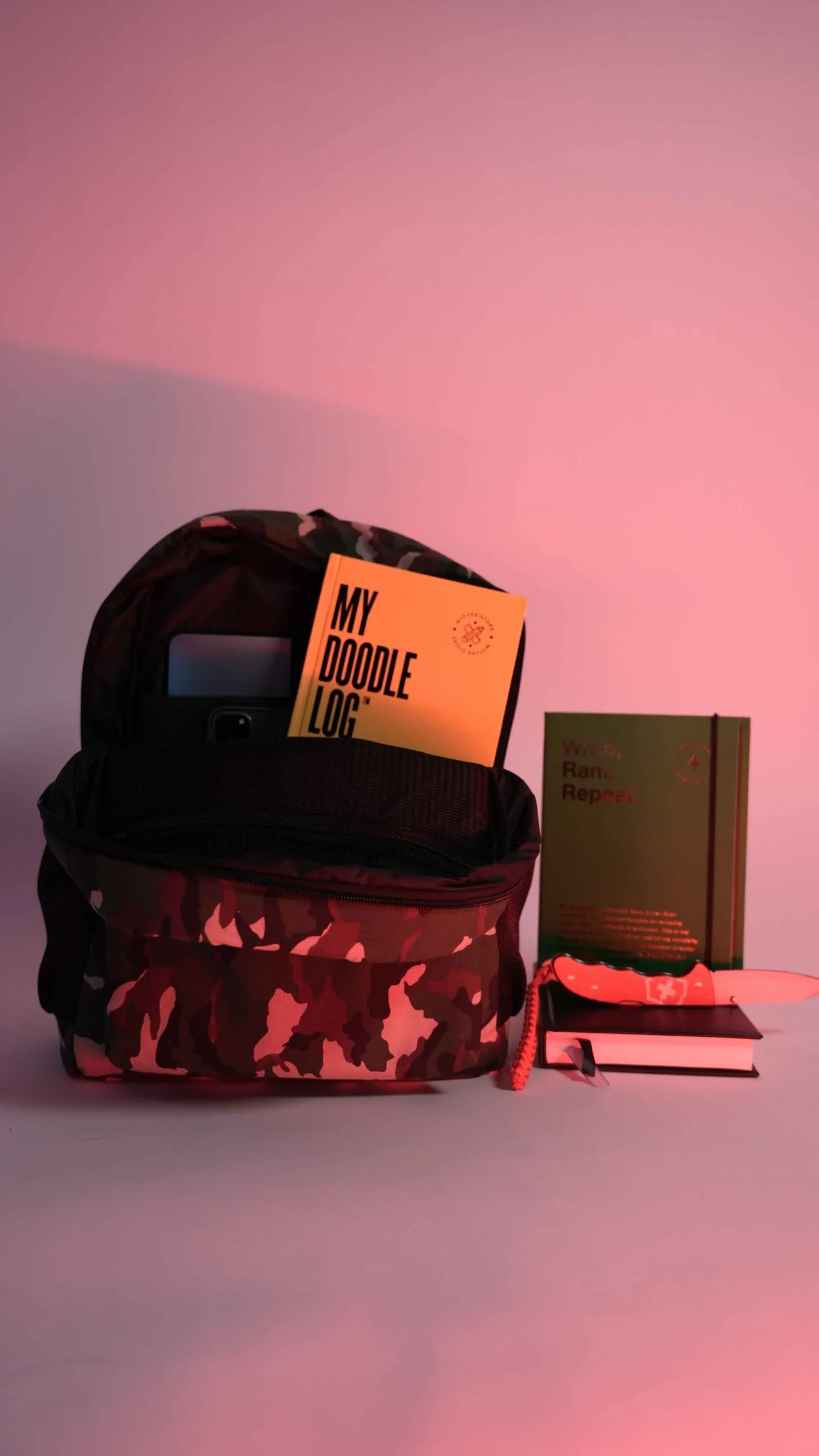 Camouflage 2 Separate Laptop Section Backpack S11 // Water Resistant