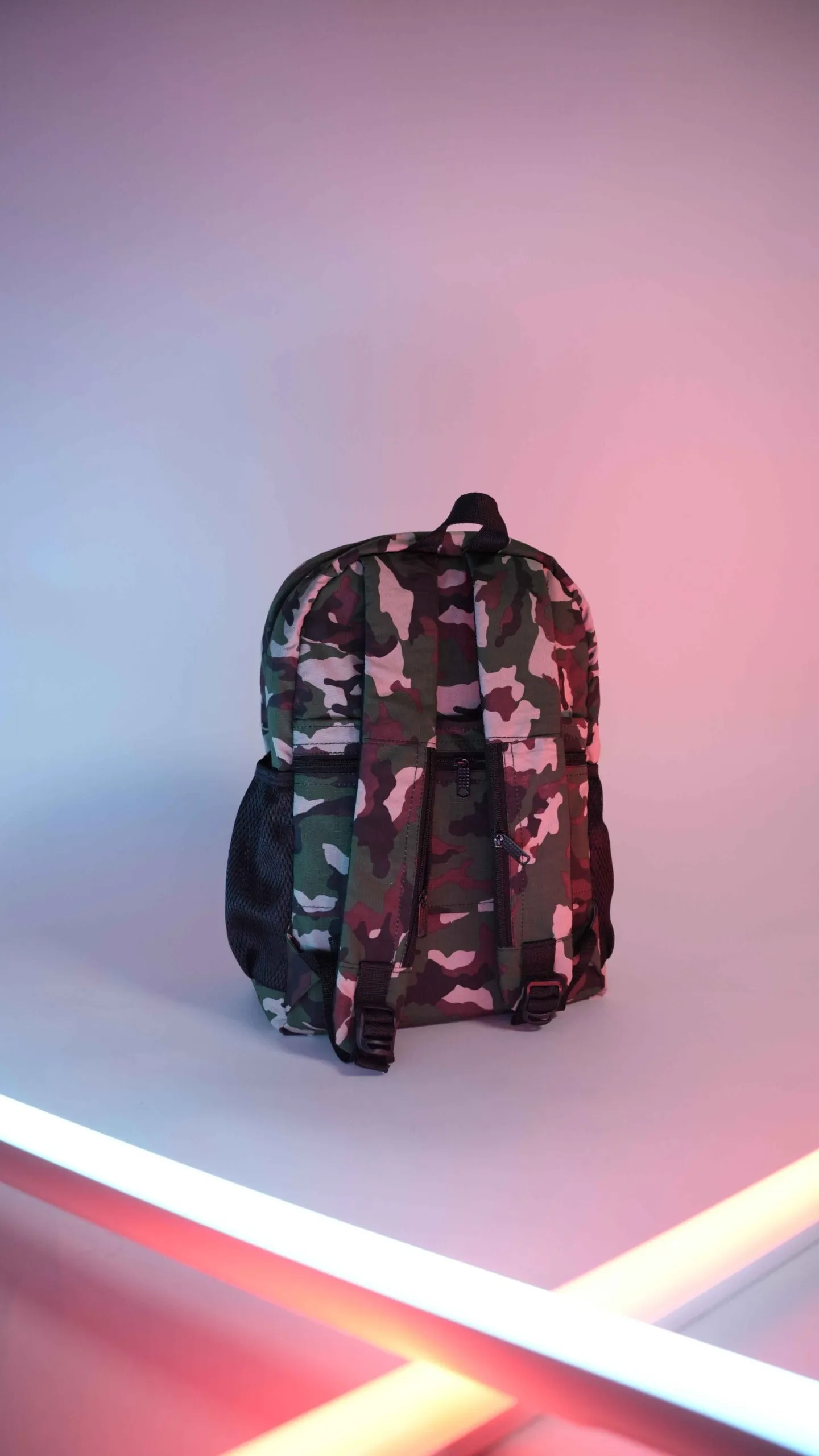 Camouflage 2 Separate Laptop Section Backpack S11 // Water Resistant
