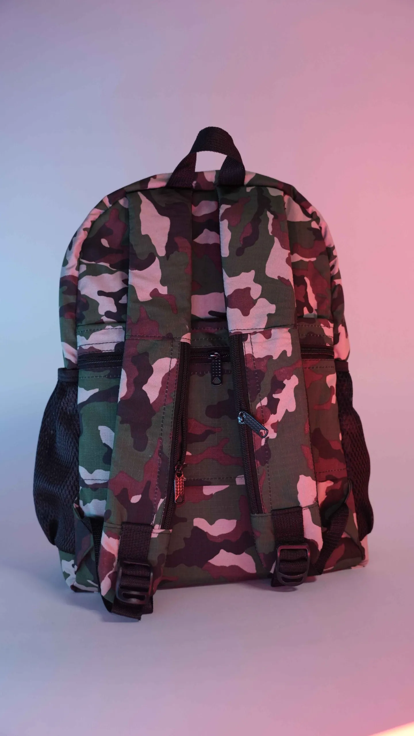 Camouflage 2 Separate Laptop Section Backpack S11 // Water Resistant