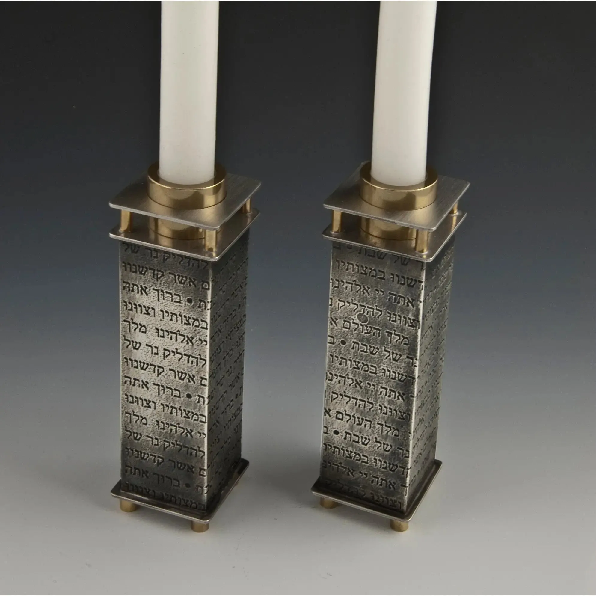 Candle Holders 152-P Prayer by Joy Stember Metal Arts Studio