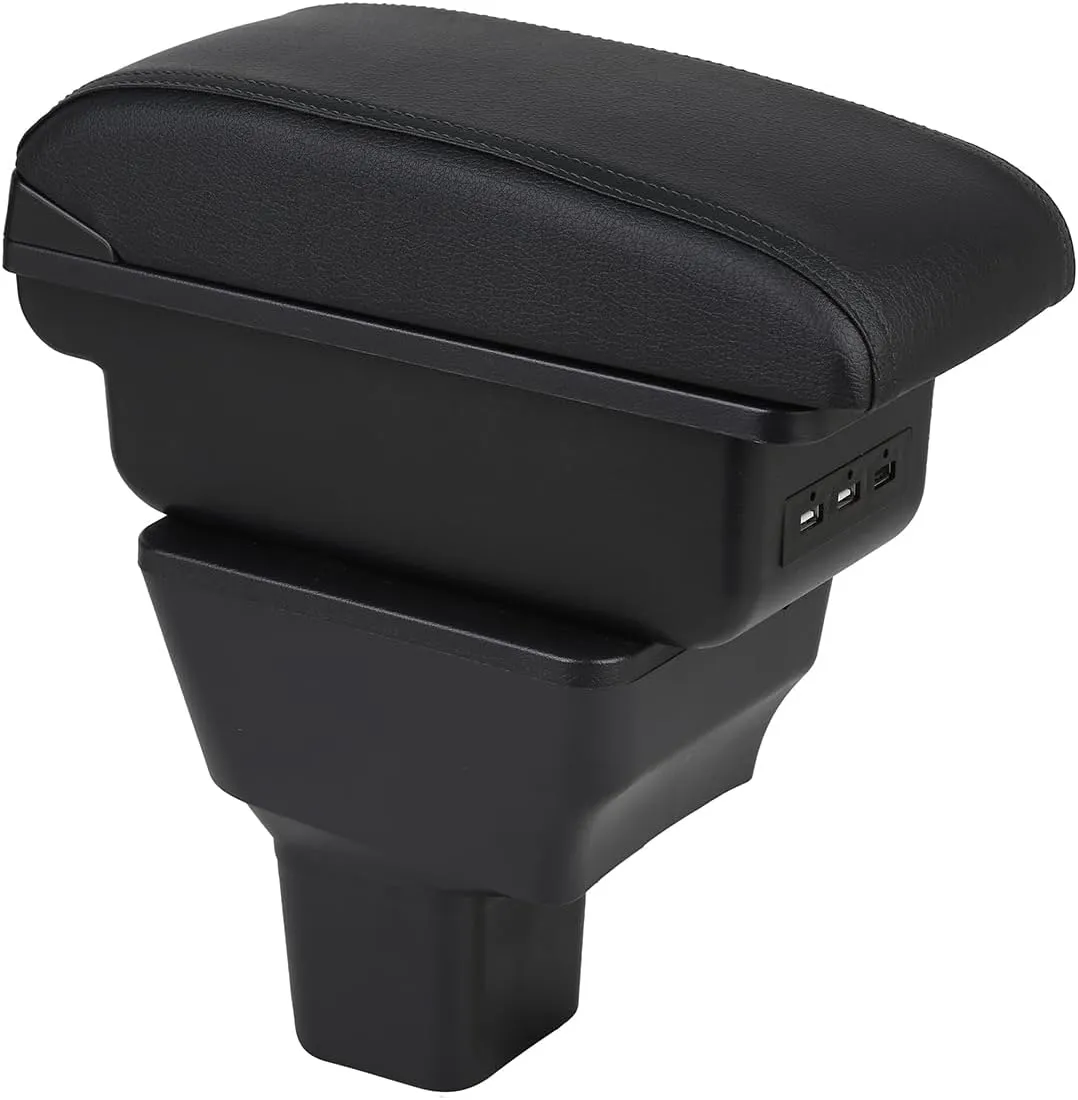 Car Armrest Box for Nissan Kicks 2016-2021 Center Console Storage Arm Rest Organizer Automotive Armrests (Black Line)
