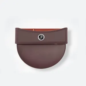 Car Seat Storage Box for Maserati Ghibli Quattroporte Gregory Levante Grecale Series Car Seat Gap Organizer Seat Side Bag Reserved Charging Cable Hole Car Accessories,Brown