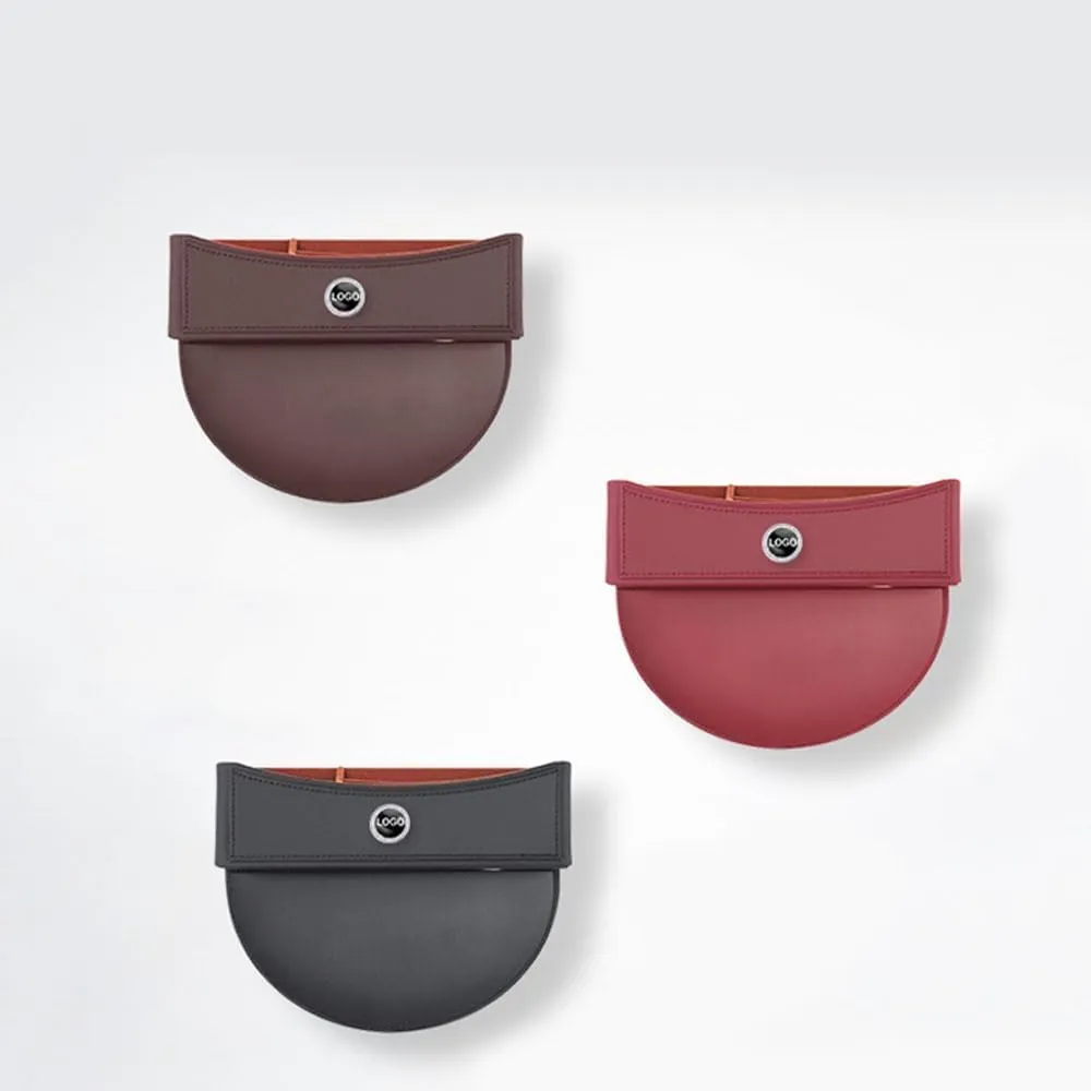 Car Seat Storage Box for Maserati Ghibli Quattroporte Gregory Levante Grecale Series Car Seat Gap Organizer Seat Side Bag Reserved Charging Cable Hole Car Accessories,Brown