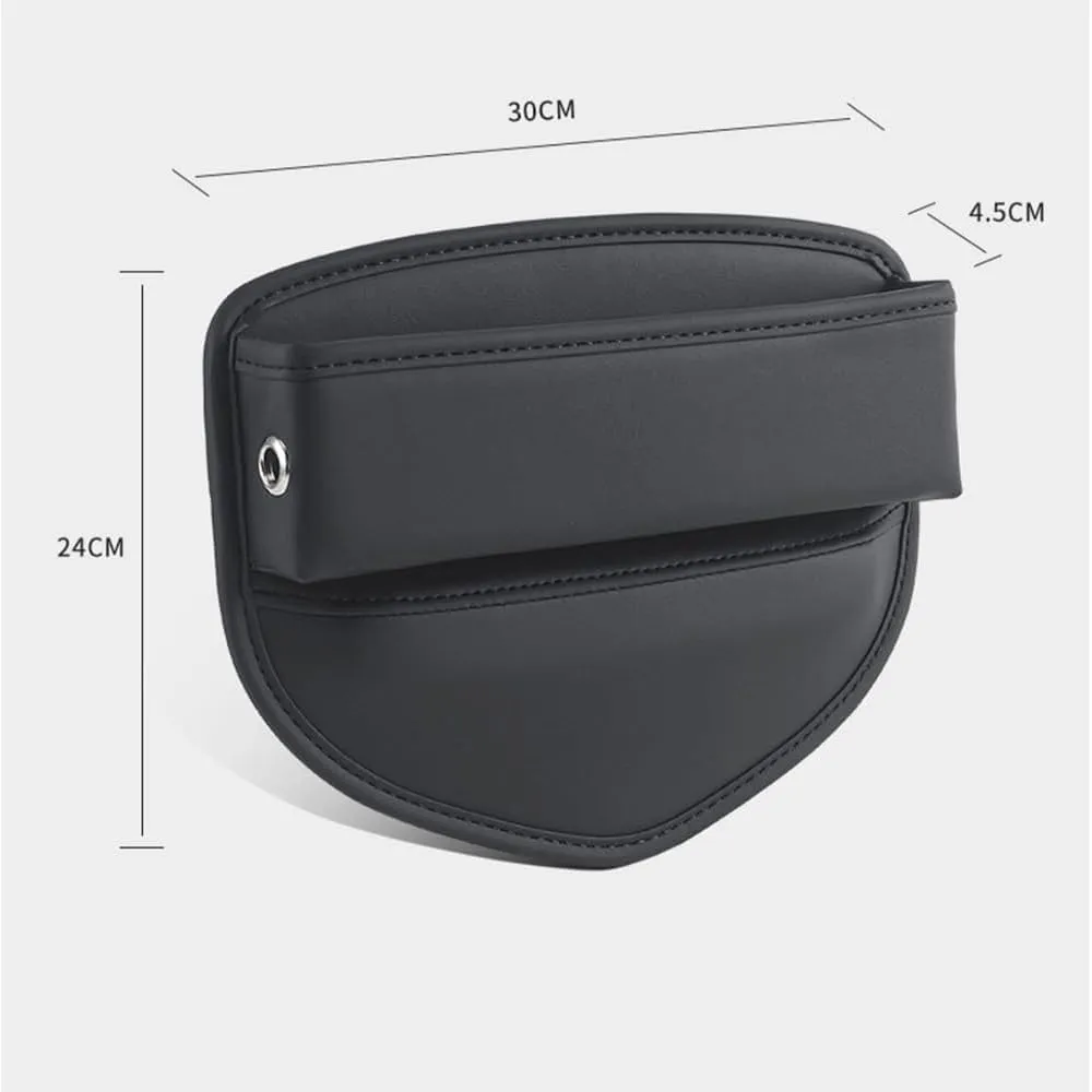 Car Seat Storage Box for Peugeot 408 508 4008 5008 2008 Series Car Seat Gap Organizer Seat Side Bag Reserved Charging Cable Hole Car Accessories,Black
