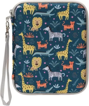Card Case for Yoto cards, Soft Portable Folder with Zipper & 80 Pockets Player & Mini Audiobook Cards, Card Binder Holder with Sleeves for Travel (Animals), YT-BR-80P