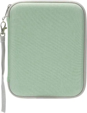 Card Case for Yoto cards, Soft Portable Folder with Zipper & 80 Pockets Player & Mini Audiobook Cards, Card Binder Holder with Sleeves for Travel (Green)