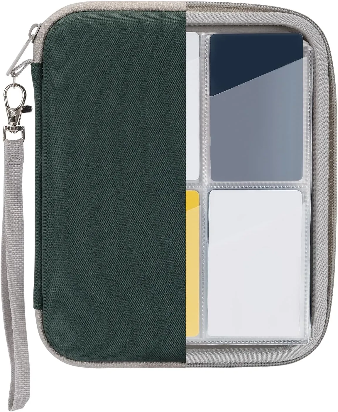 Card Case for Yoto, Soft Portable Folder With Zipper & 80 Pockets for Player & Mini Audiobook Cards, Binder Holder With Sleeves for Travel