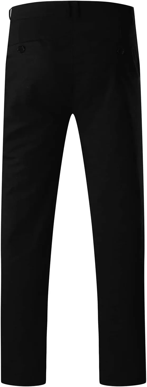 Cargo Pants for Men Pants Solid Color Track Cuff Lace up Workout Pants with Pocket Athletic Loose Fit