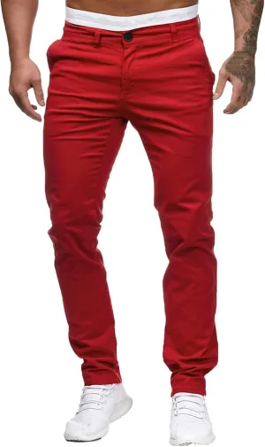 Cargo Pants for Men Pants Solid Color Track Cuff Lace up Workout Pants with Pocket Athletic Loose Fit