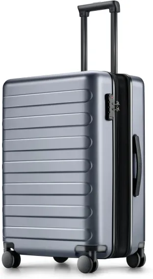 Carry On Luggage 22x14x9 Airline Approved, 20 Inch Luggage with Smooth Spinner Wheels, Expandable, Hard Shell PC Suitcase Carry-On, Lightweight Travel Luggage, TSA Approved (Grey, Rhine Max)
