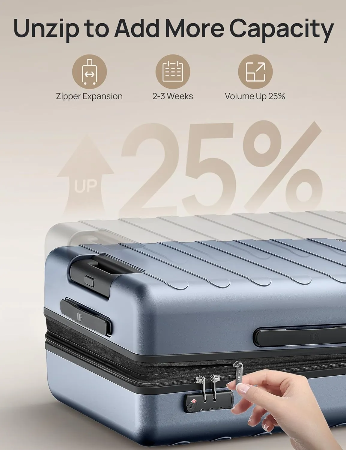 Carry On Luggage 22x14x9 Airline Approved, 20 Inch Luggage with Smooth Spinner Wheels, Expandable, Hard Shell PC Suitcase Carry-On, Lightweight Travel Luggage, TSA Lock (Shadow, Rhine Max)
