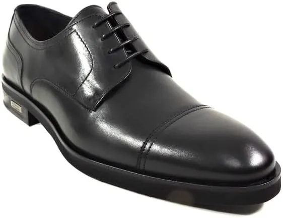 CASADEI Men's Black Leather Comfort Oxford Dress Shoes