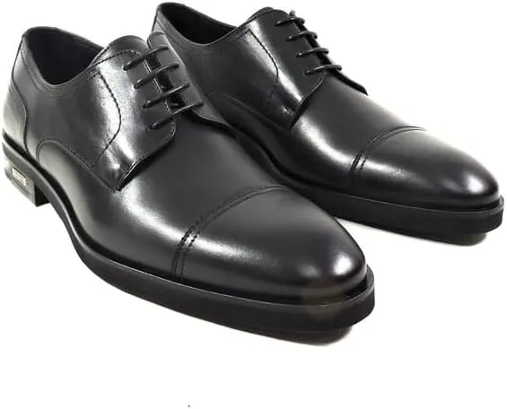 CASADEI Men's Black Leather Comfort Oxford Dress Shoes