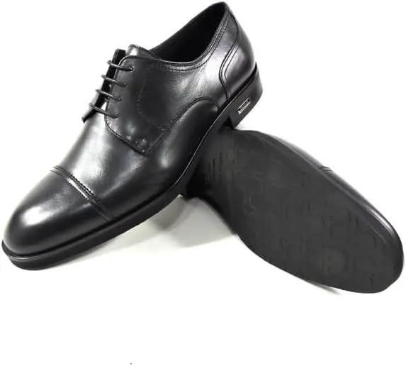CASADEI Men's Black Leather Comfort Oxford Dress Shoes