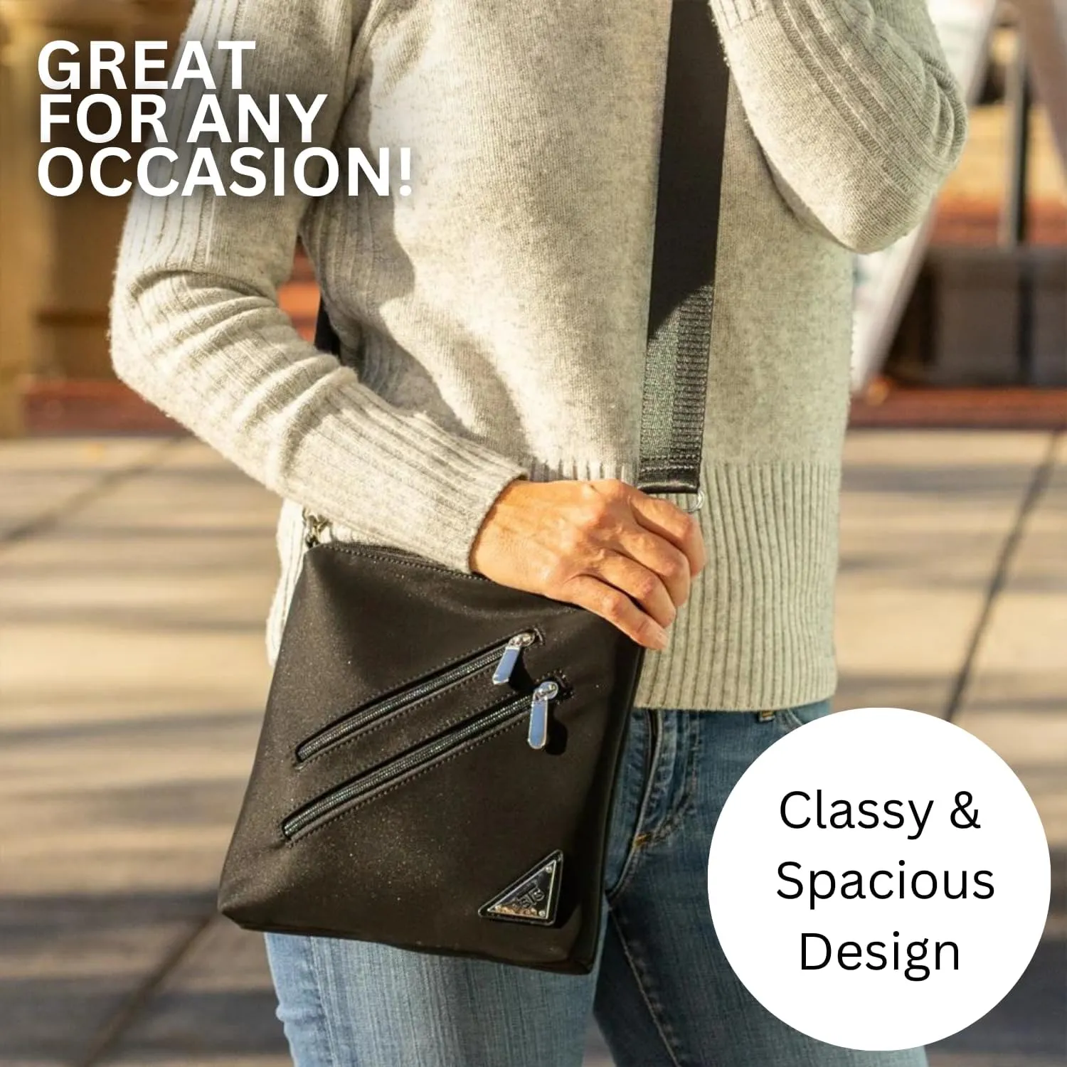 Cell Phone Purse - Touch Screen Women’s Crossbody Handbags (Zoe) - Clutch & Crossbody Phone Case