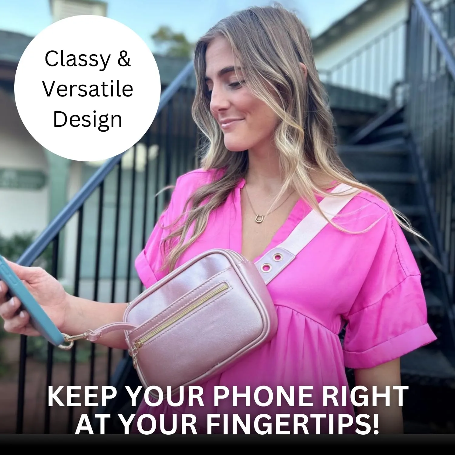 Cell Phone Purse - Women’s Sling Purse Crossbody Handbags - Fanny Pack (Travelers Treasure) Crossbody Case