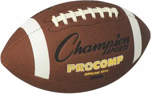 Champion Sports Official Size Composite Football, Brown (CF100)