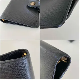 Chanel Enamel Logo Black PM Agenda