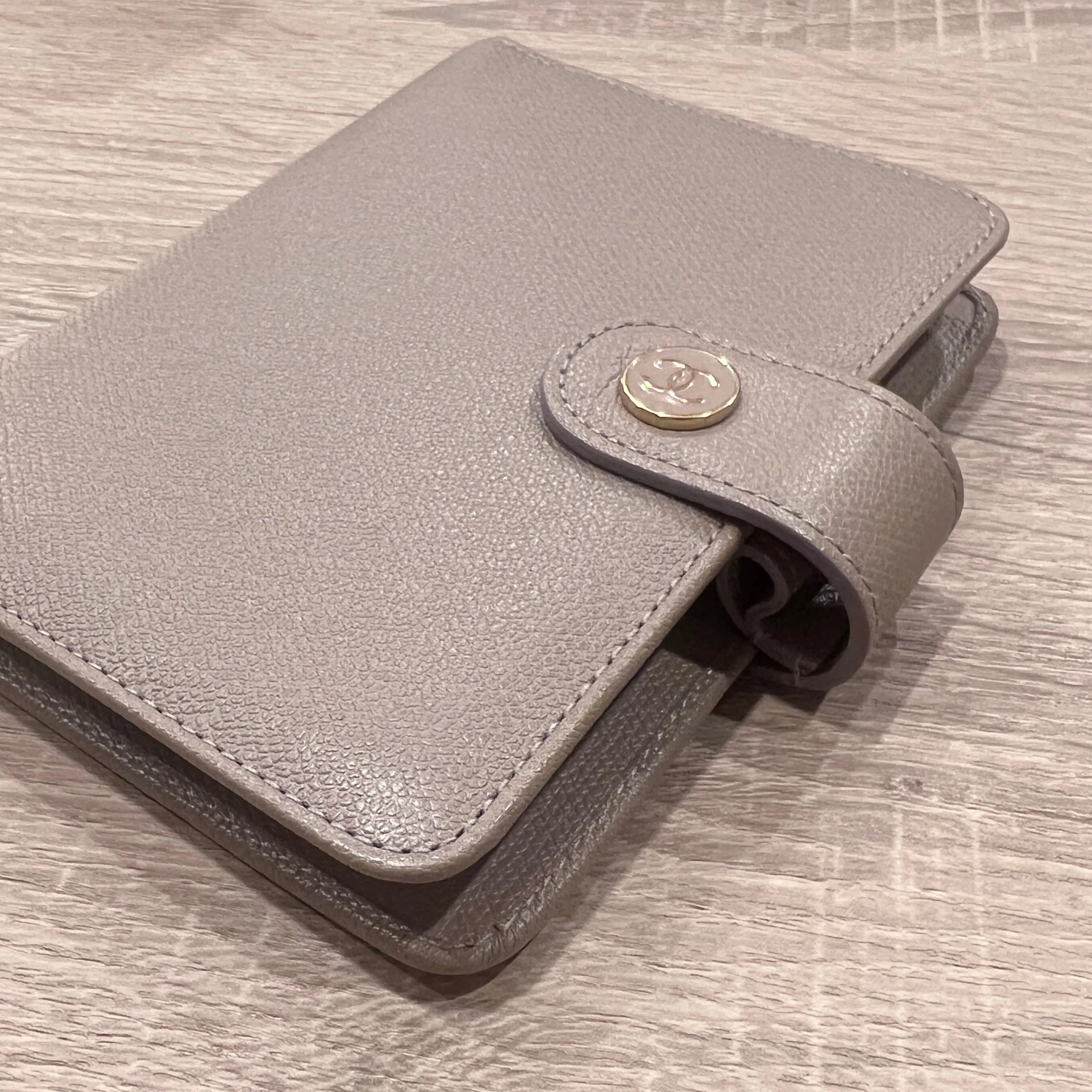 Chanel Enamel Logo Grey PM Agenda