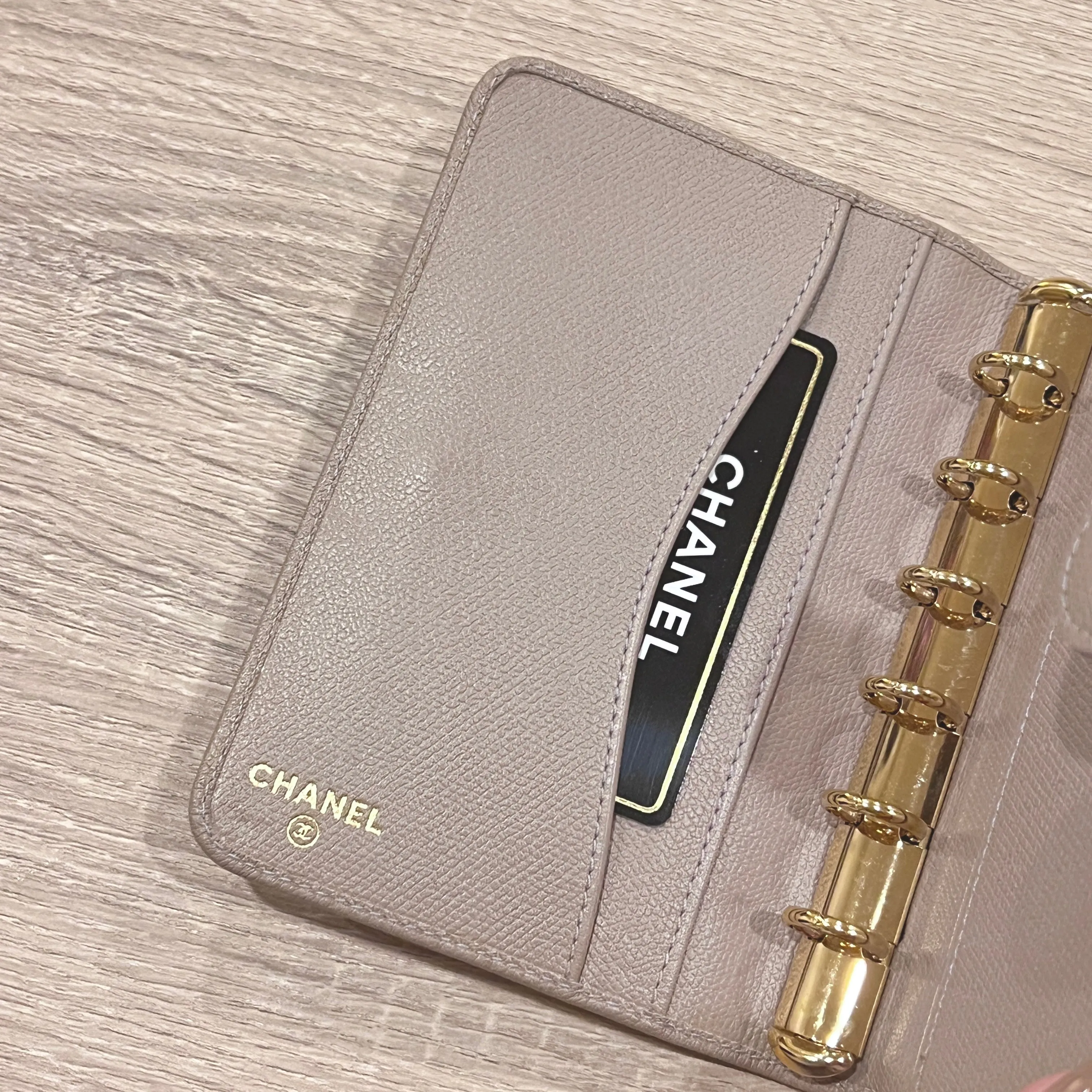 Chanel Enamel Logo Grey PM Agenda