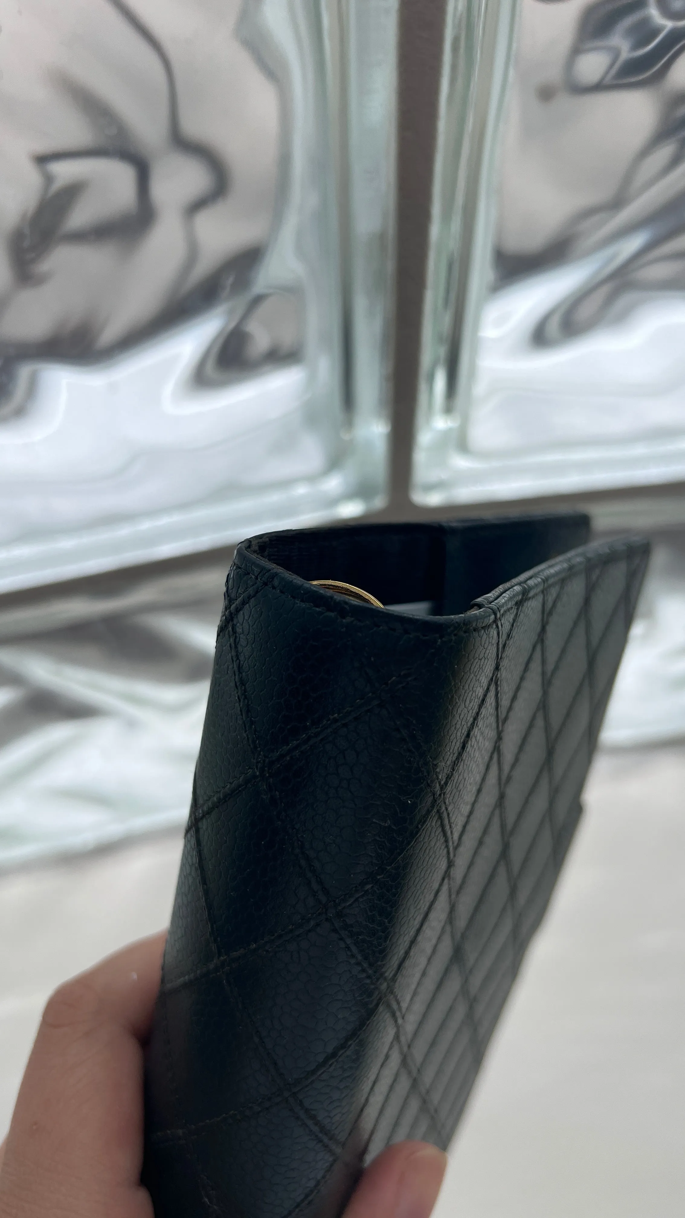 Chanel Matrasse Quilted Green MM Agenda