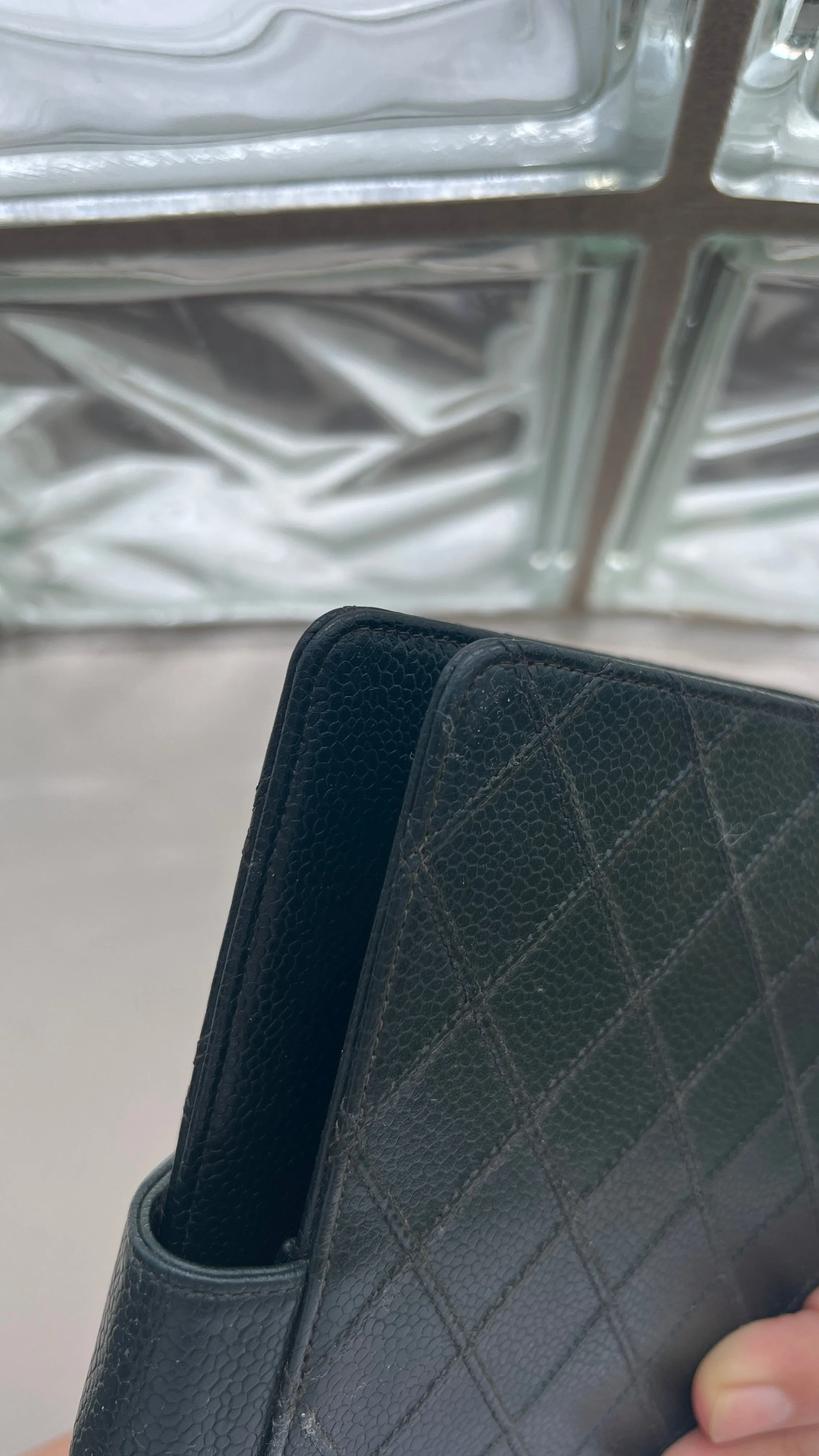 Chanel Matrasse Quilted Green MM Agenda