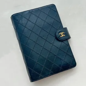 Chanel Matrasse Quilted Green MM Agenda