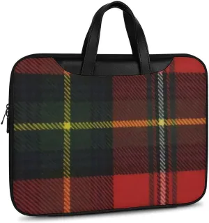 Checkered Black And White Handheld Single Shoulder Crossbody Laptop Bag Unisex