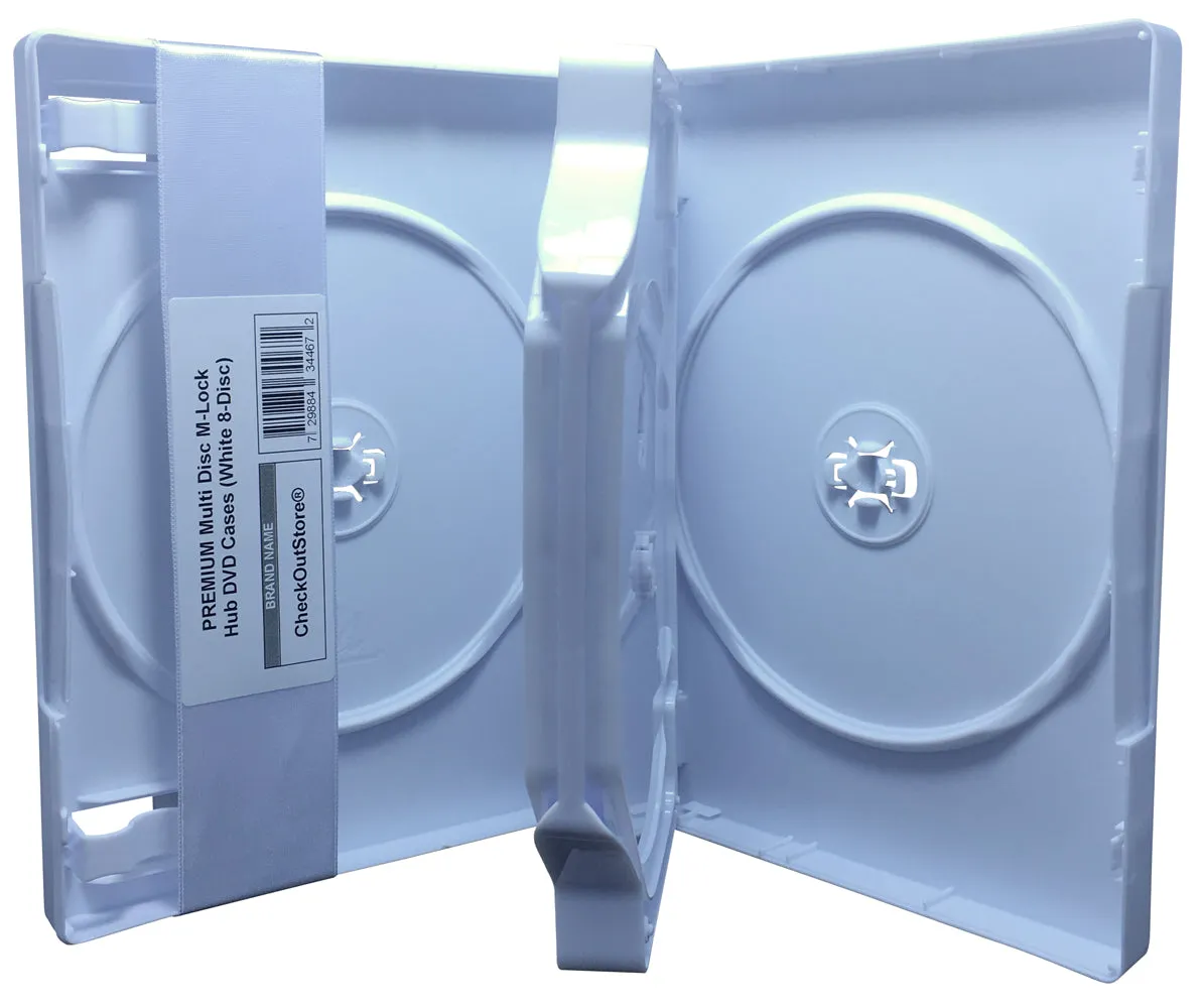 CheckOutStore Premium Multi Disc with Patented M-Lock Hub DVD Cases