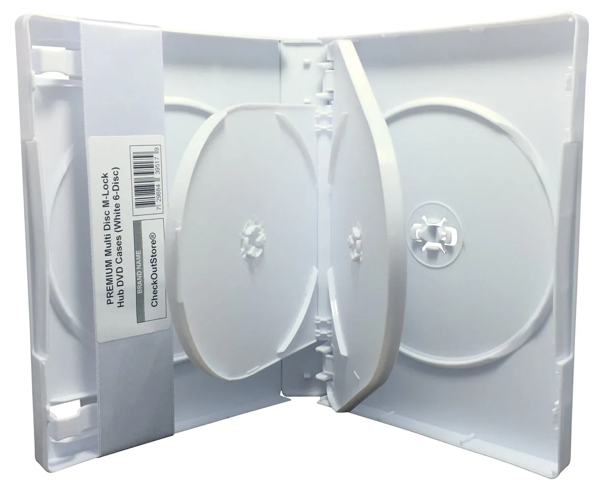 CheckOutStore Premium Multi Disc with Patented M-Lock Hub DVD Cases