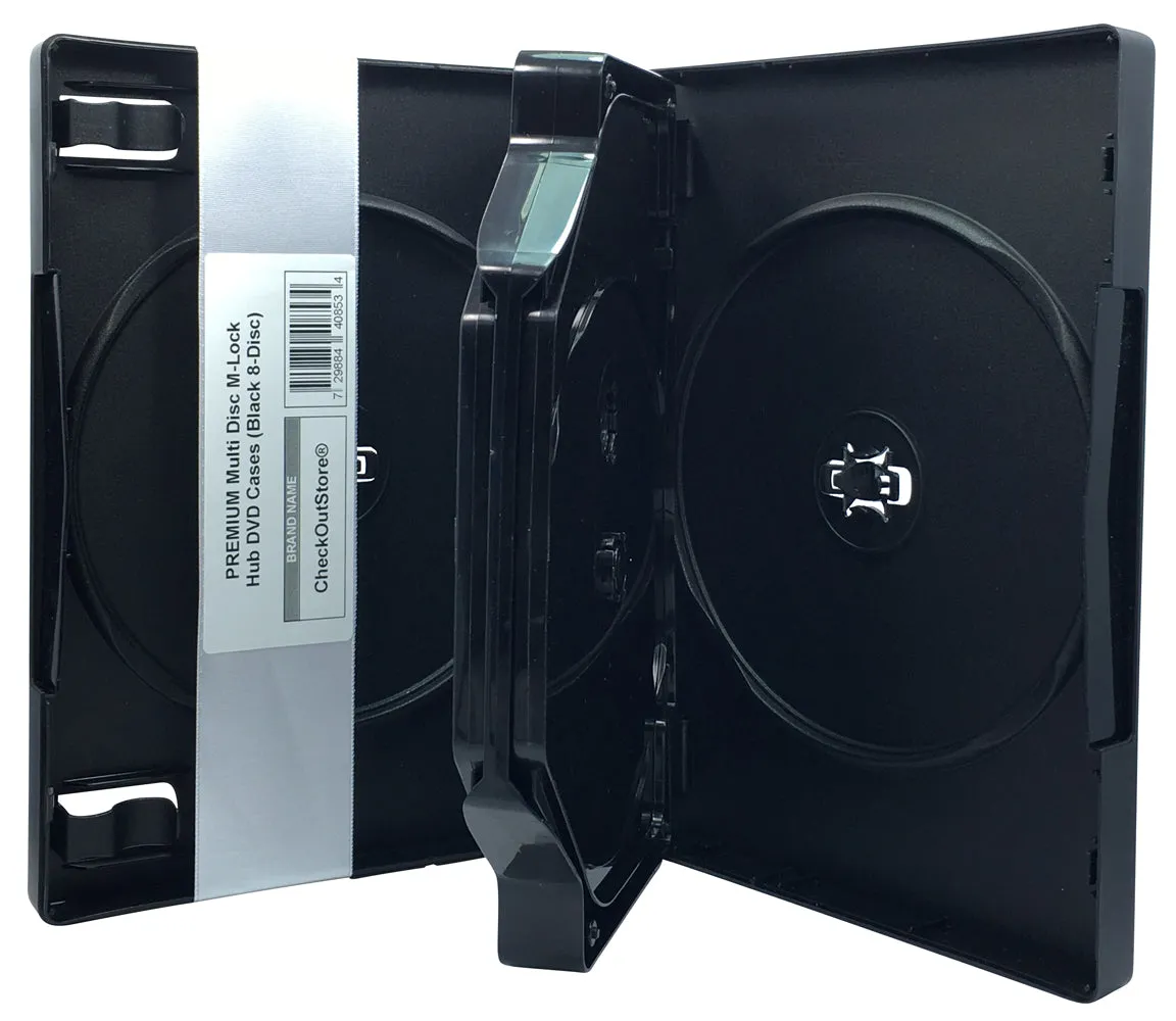 CheckOutStore Premium Multi Disc with Patented M-Lock Hub DVD Cases