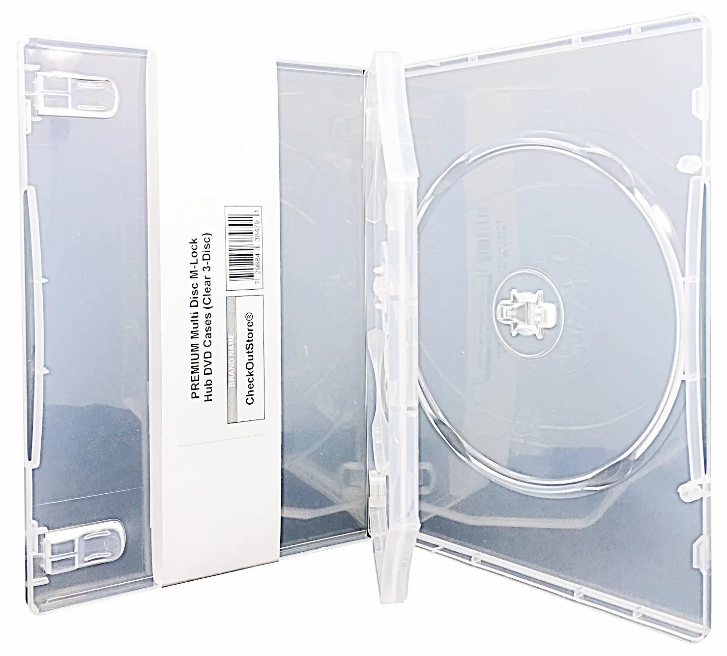 CheckOutStore Premium Multi Disc with Patented M-Lock Hub DVD Cases