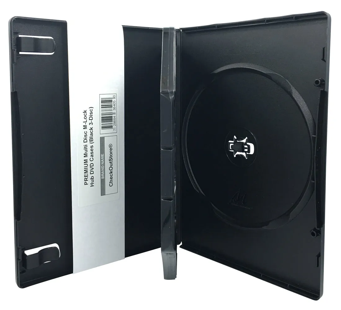 CheckOutStore Premium Multi Disc with Patented M-Lock Hub DVD Cases