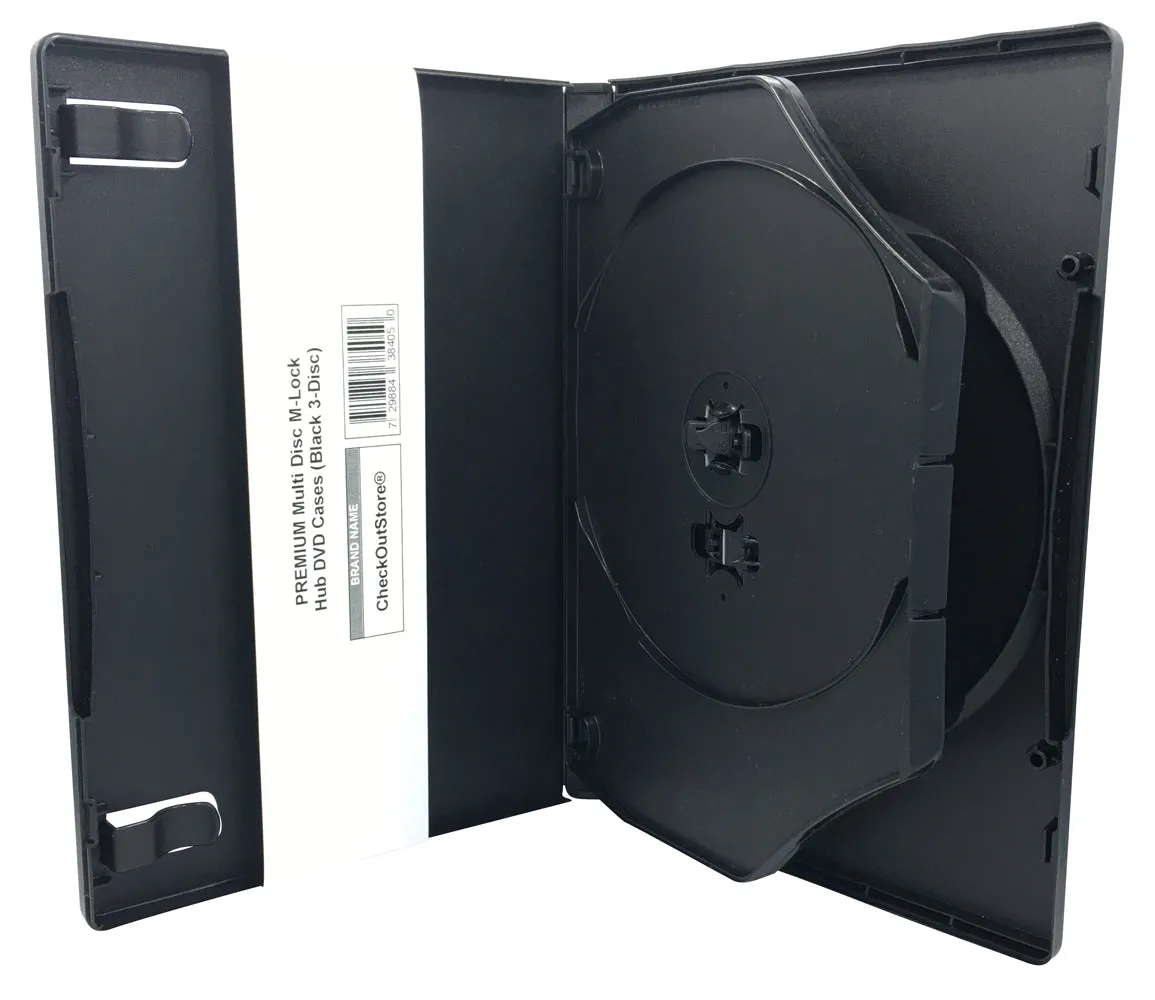 CheckOutStore Premium Multi Disc with Patented M-Lock Hub DVD Cases