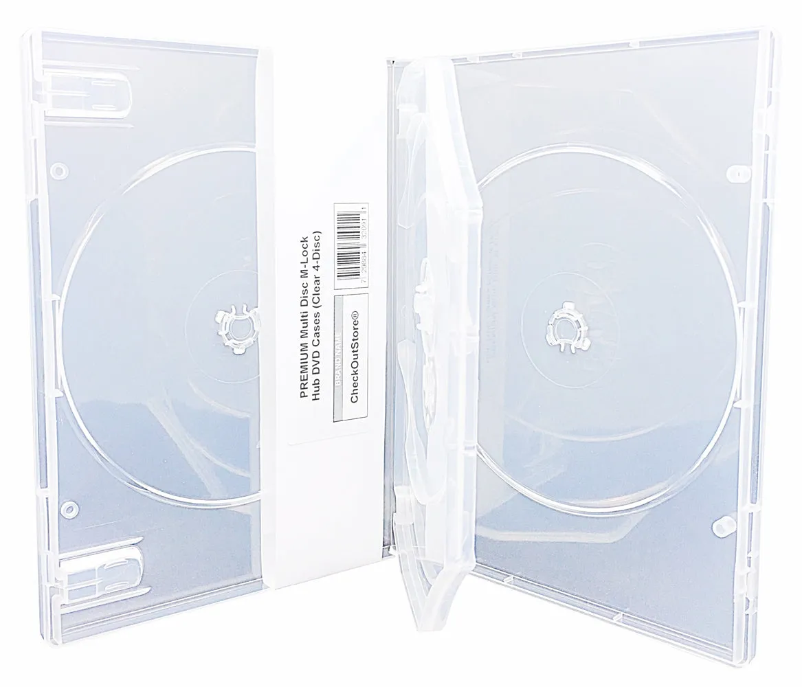 CheckOutStore Premium Multi Disc with Patented M-Lock Hub DVD Cases