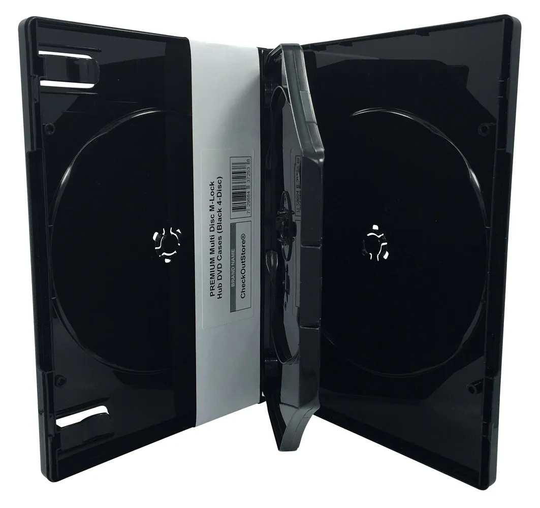 CheckOutStore Premium Multi Disc with Patented M-Lock Hub DVD Cases