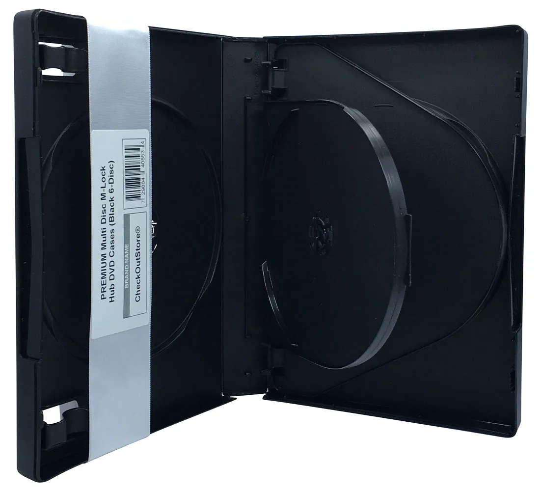 CheckOutStore Premium Multi Disc with Patented M-Lock Hub DVD Cases