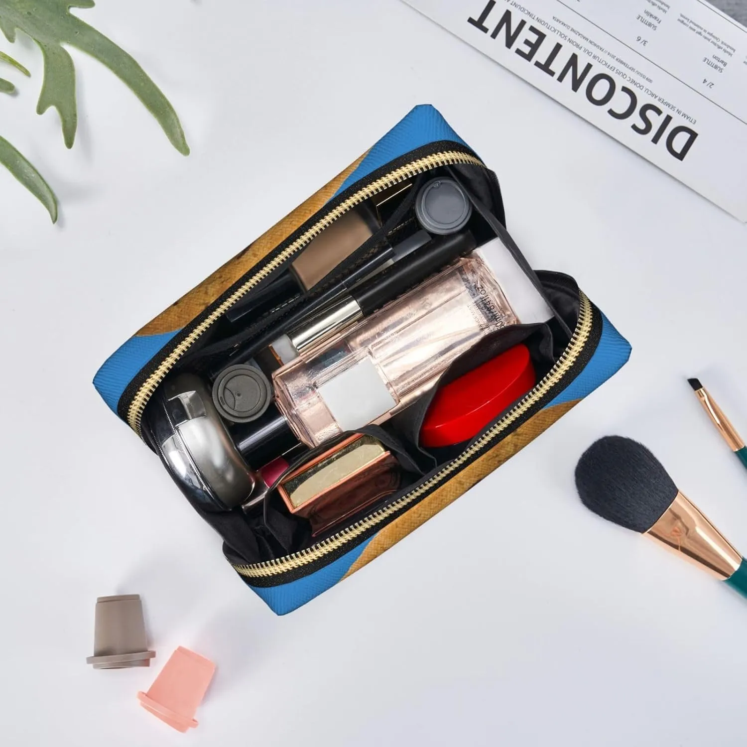 Chocolate Cookie Toiletry Pouch, Travel-Friendly Makeup Organizer For Makeup Brushes, Lipsticks