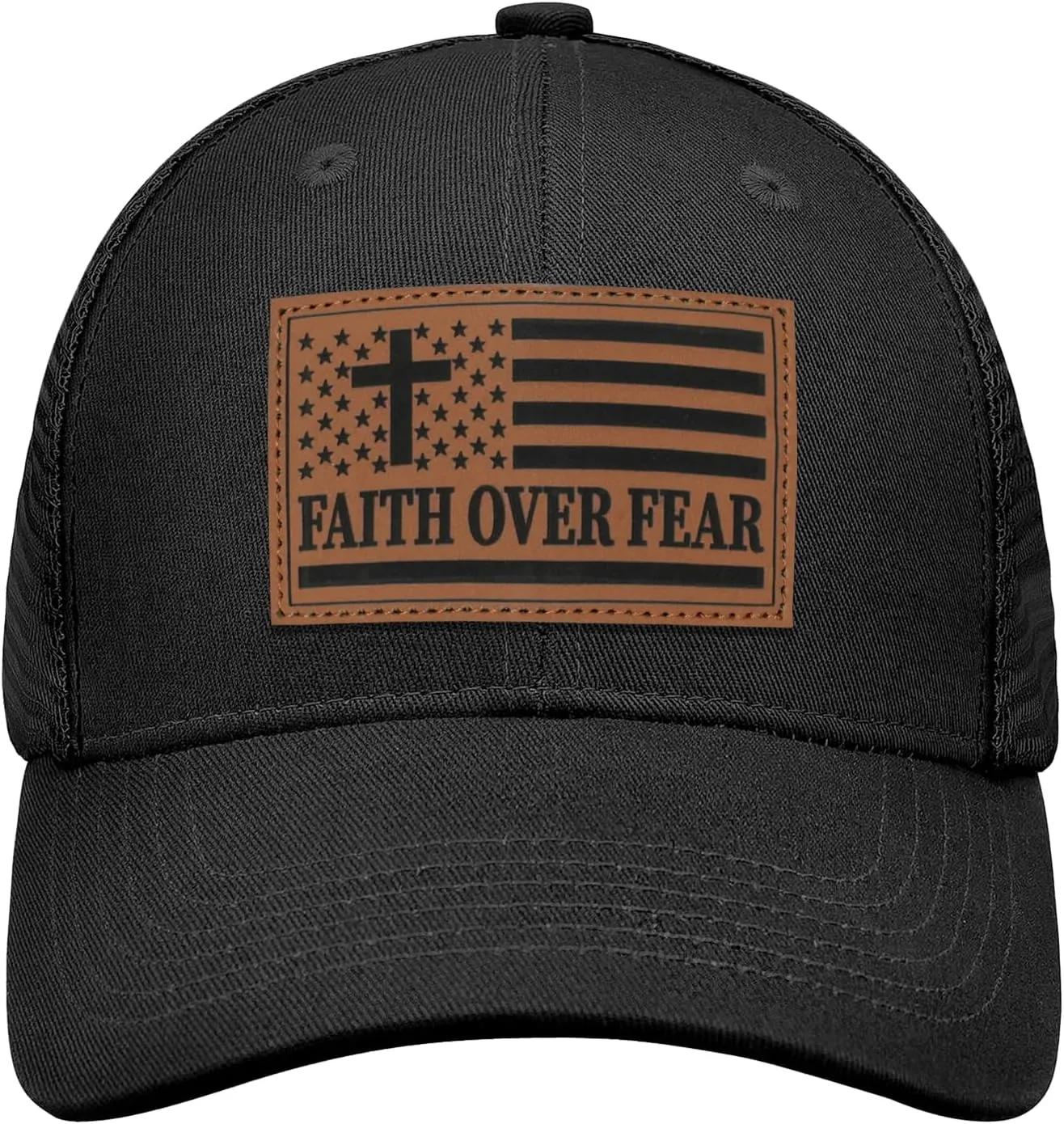 Christian Gifts for Men Women，Christian Hats，Faith Country Hat,Jesus Trucker Hats Mesh-Back Baseball Cap