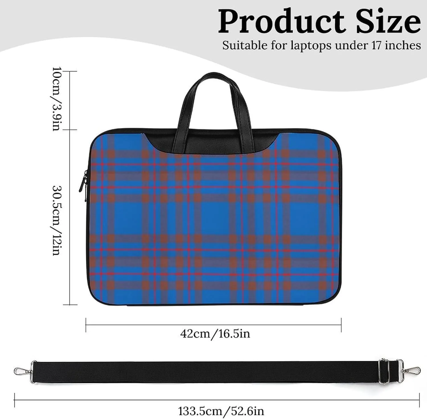 Clan MacArthur Arthur Handheld Single Shoulder Crossbody Laptop Bag Unisex
