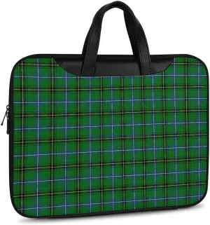 Clan Rutherford Tartan Handheld Single Shoulder Crossbody Laptop Bag Unisex