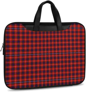 Clan Rutherford Tartan Handheld Single Shoulder Crossbody Laptop Bag Unisex